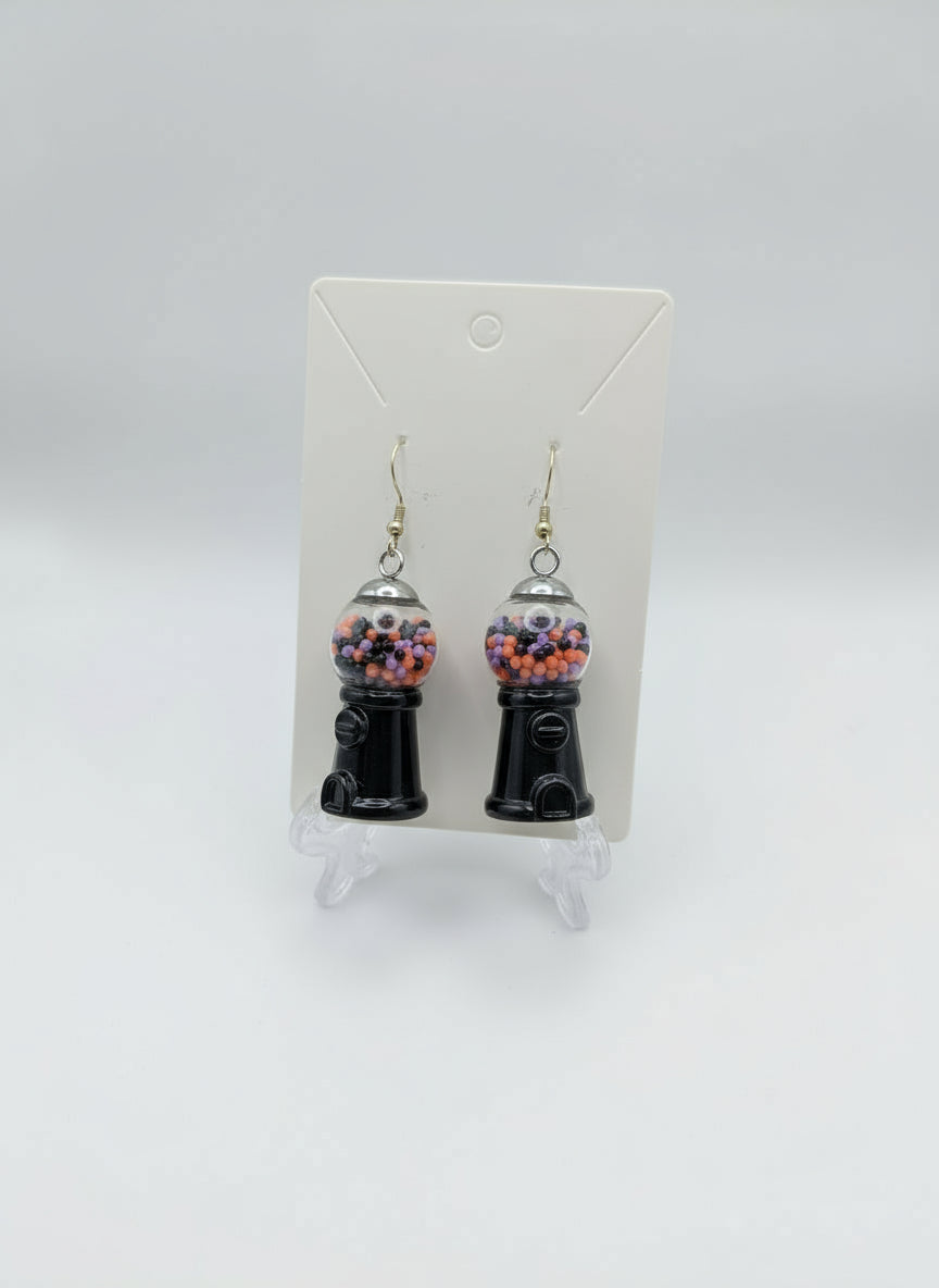 Classic Halloween Gumball Machine Earrings