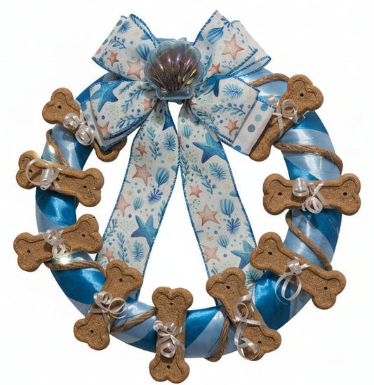 Beach Dog Dog Cookie Wreath
