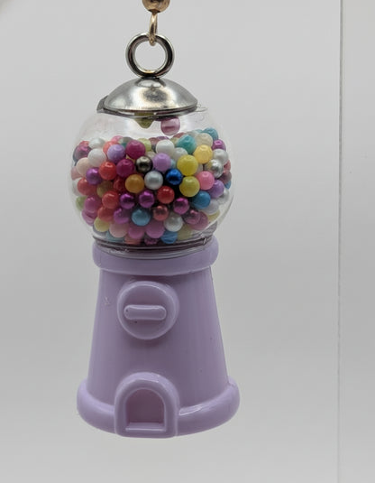 Retro Lavender Gumball Machine Earrings