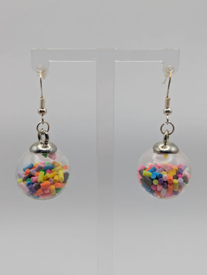 Sprinkles Glitter Globe Earrings