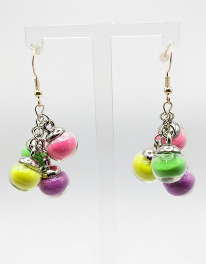 Y2K Neon Cluster Globe Earrings