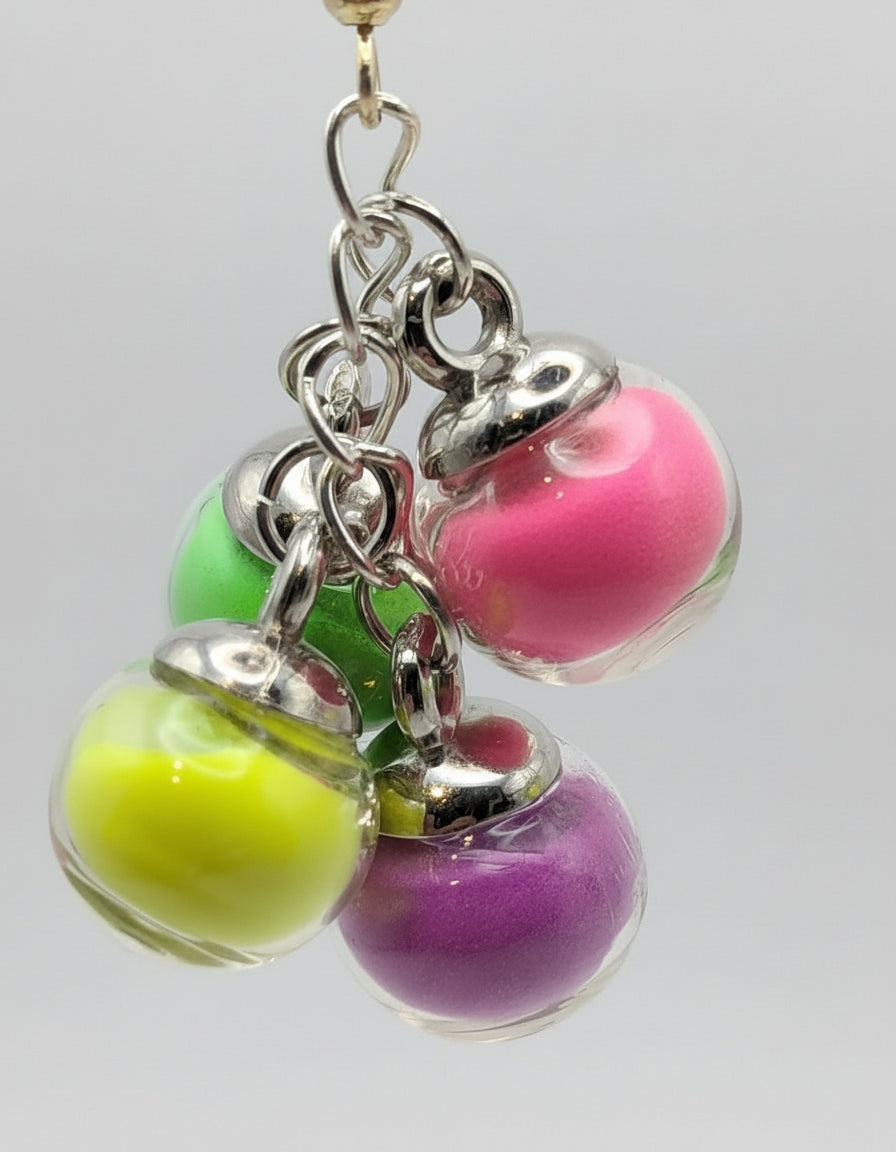 Y2K Neon Cluster Globe Earrings