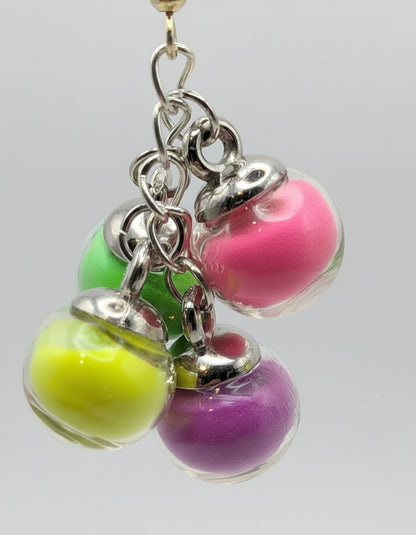 Y2K Neon Cluster Globe Earrings