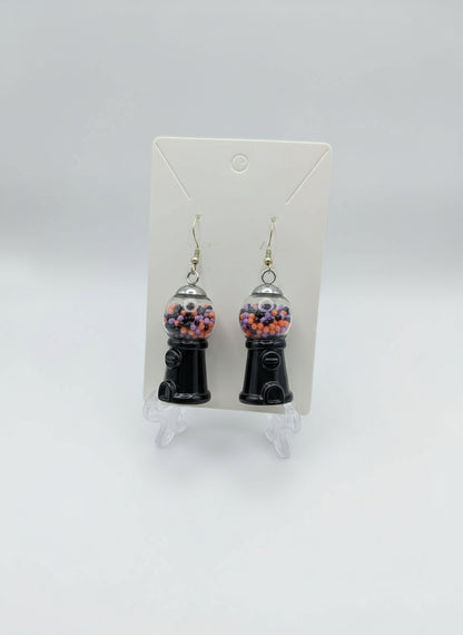 Classic Halloween Gumball Machine Earrings