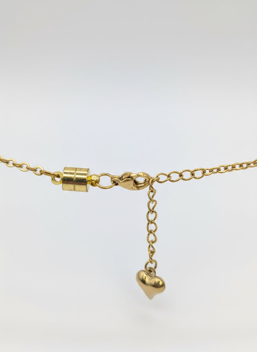 Prismatic Multicolor Rhinestone Globe Bracelet on Gold Chain