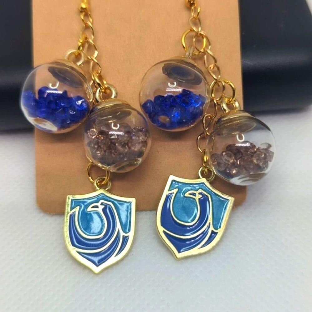 Ravenclaw Glitter Globe Earrings