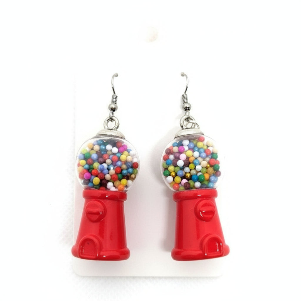 Retro Gumball Machine Earrings