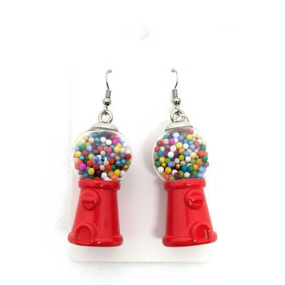 Retro Gumball Machine Earrings