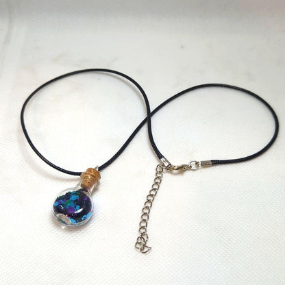 "Nightswimming" Glitter Vial Necklace