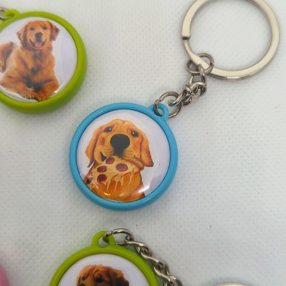 Golden Retriever Charm Keychain