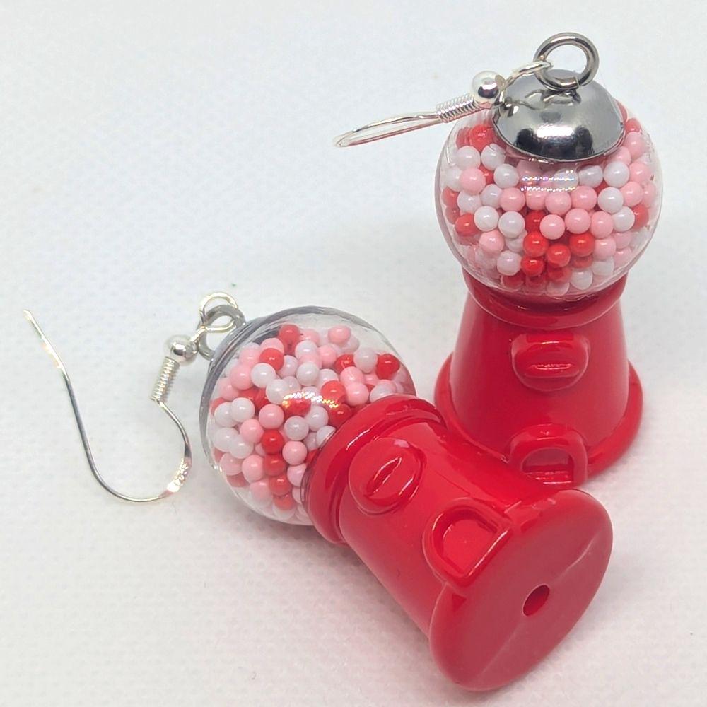 Valentine's Day Gumball Machine Earrings