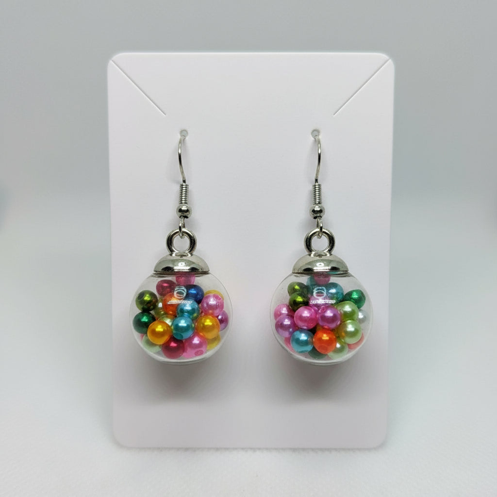 Confetti Pearl Party Globe Earrings