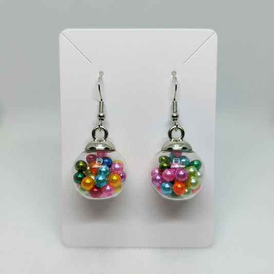 Confetti Pearl Party Globe Earrings
