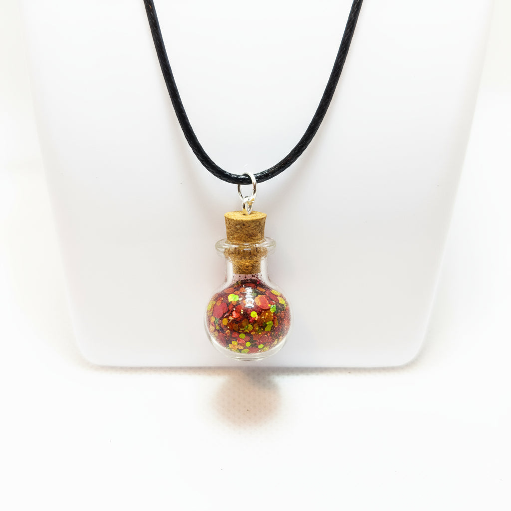 Chiefs Pick Your Poison Glitter Vial Necklace in "Arrowhead"