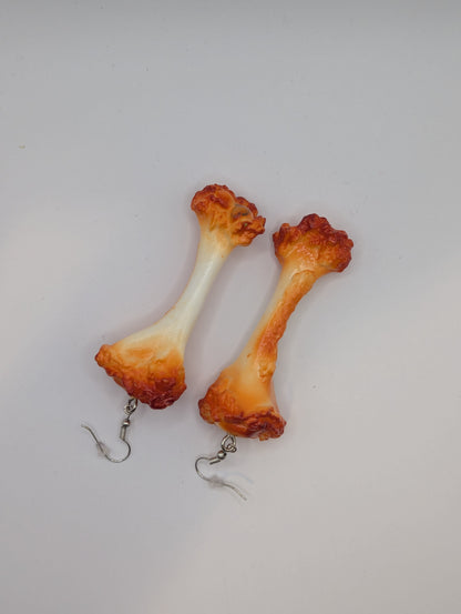 Official Chicken Bones of Atlanta Original Bone Earrings